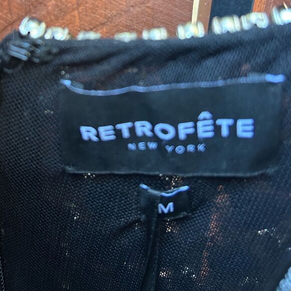 Retrofete Loreen Disc Sequin Rhinestone Long Sleeve Minj Dress size Medium NWT - Picture 5 of 12